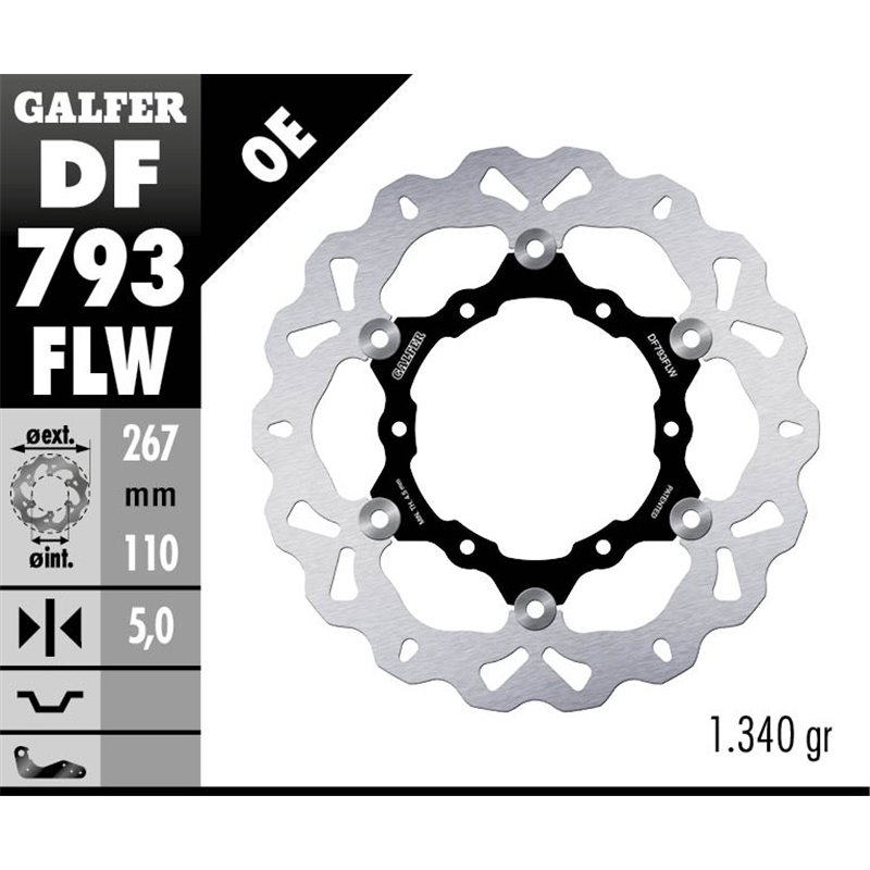 Disco freno Galfer DF793FLW