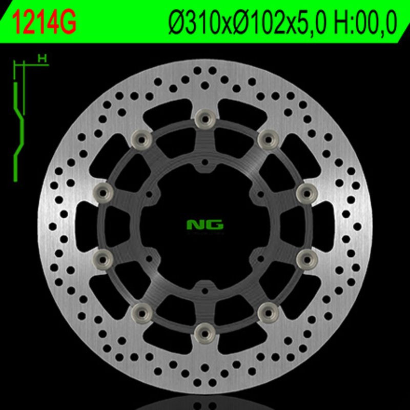 NG BRAKE DISC 1214G