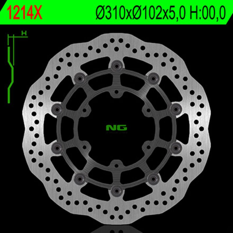 NG BRAKE DISC 1214X