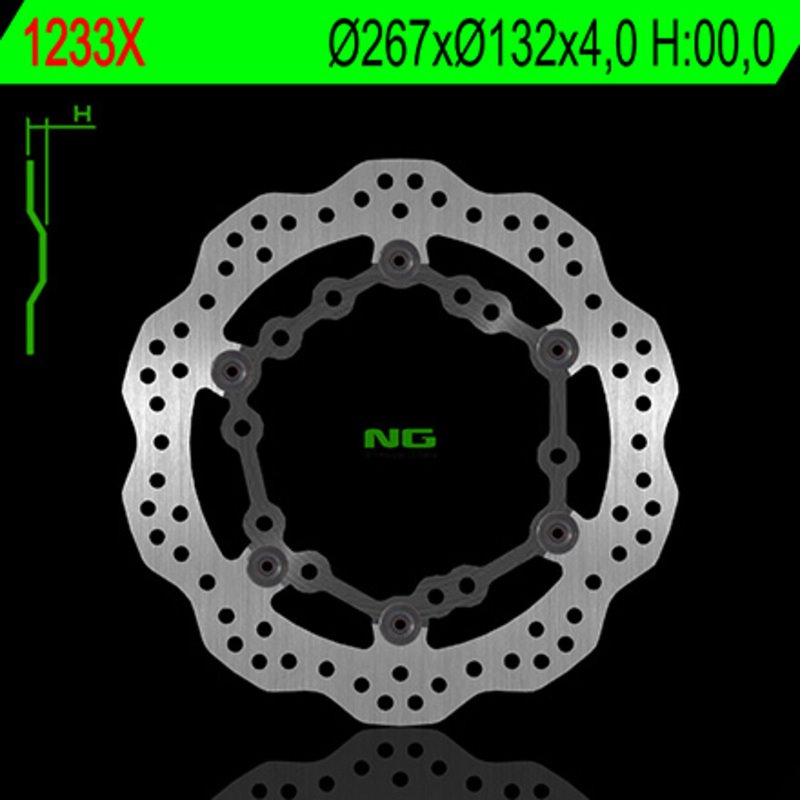 NG BRAKE DISC 1233X