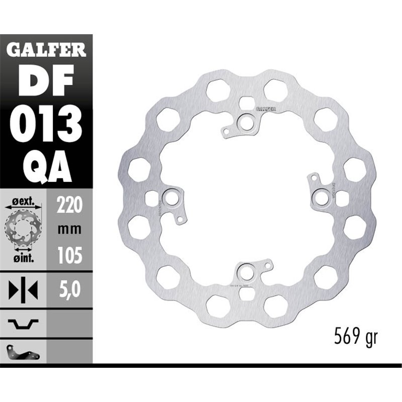 Disco freno Galfer DF013QA