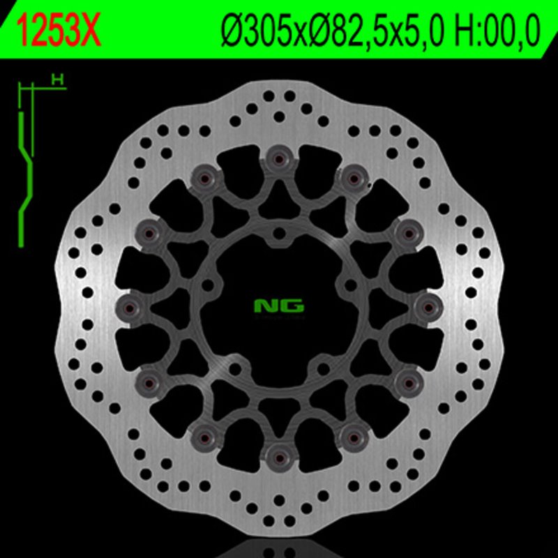 NG BRAKE DISC 1253X