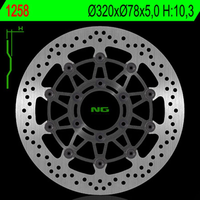 NG BRAKE DISC 1258