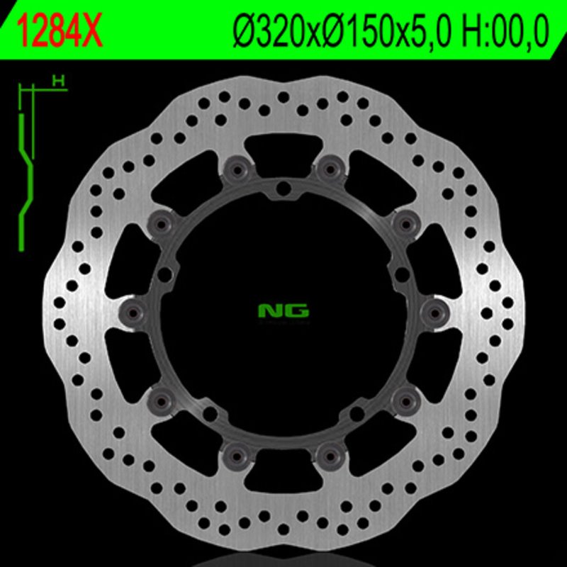 NG BRAKE DISC 1284X