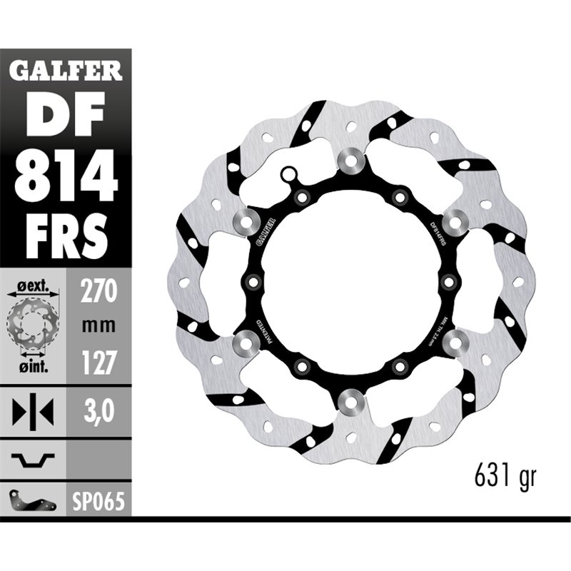 Disco freno Galfer DF814FRS