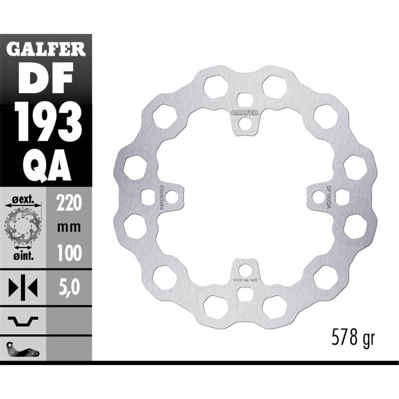 Disco freno Galfer DF193QA