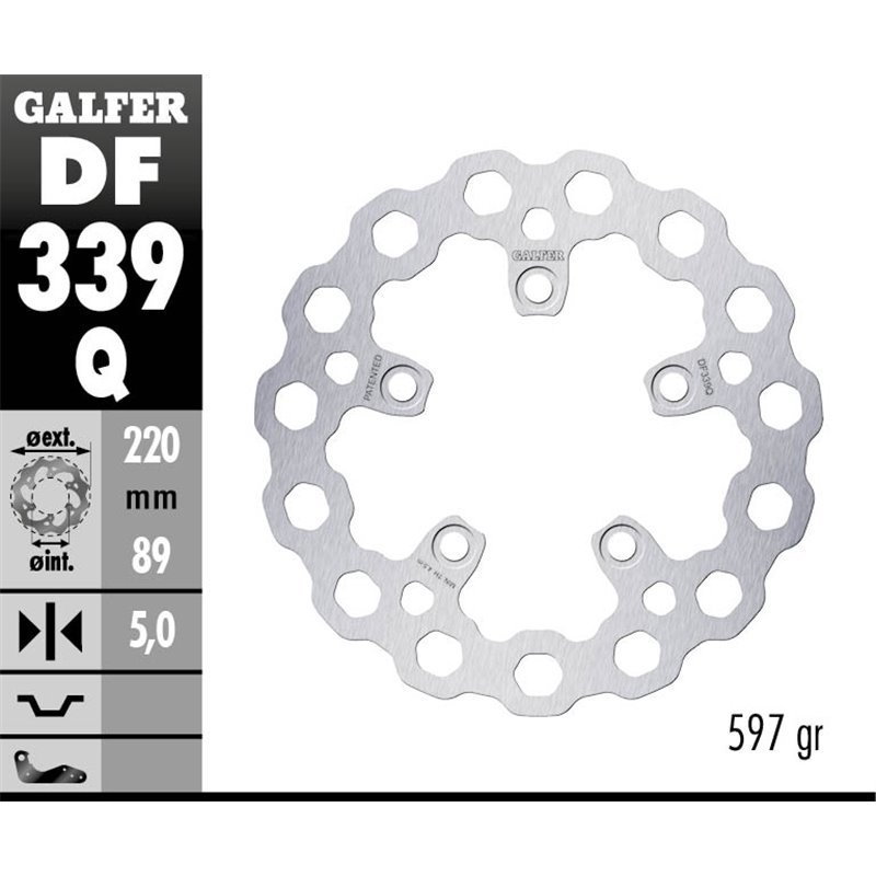 Disco freno Galfer DF339Q