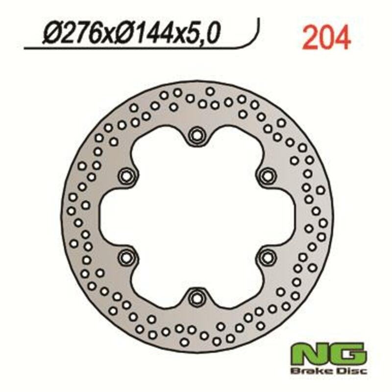 NG BRAKE DISC 204