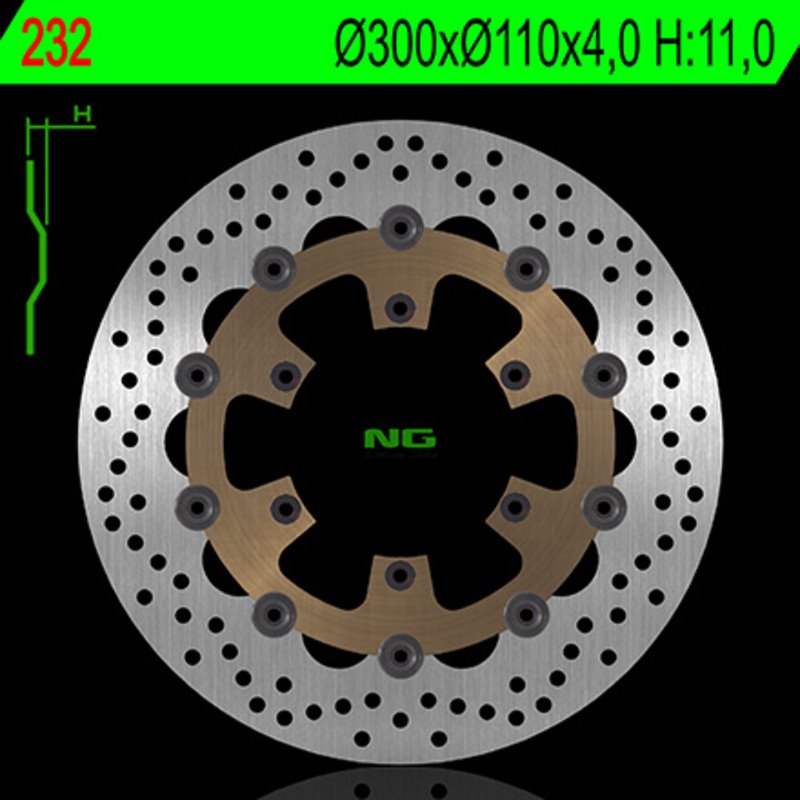 NG BRAKE DISC 232