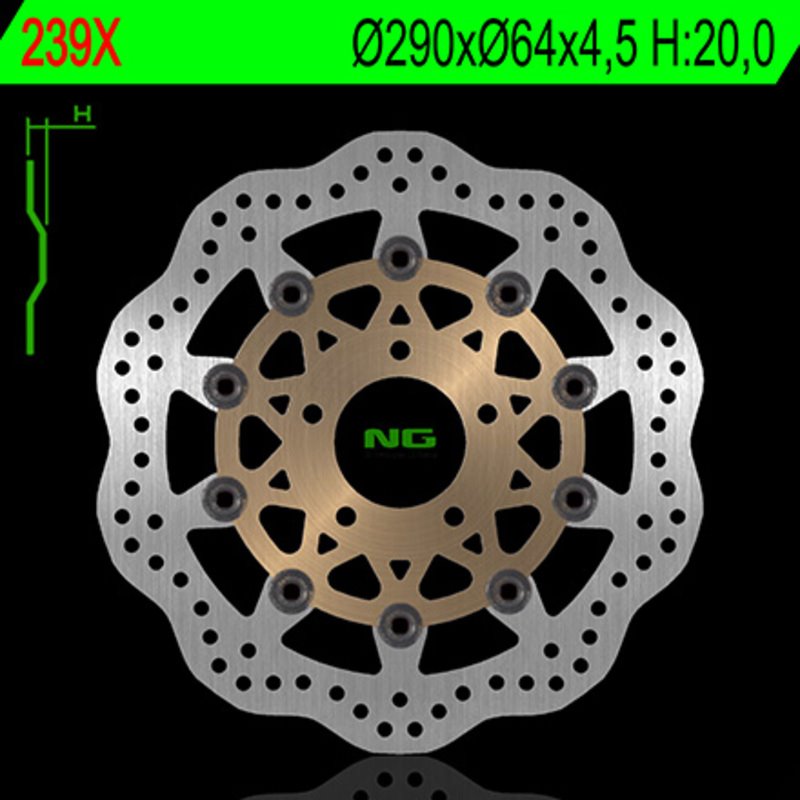 NG BRAKE DISC 239X