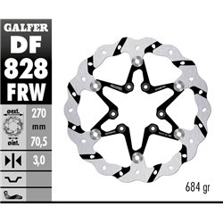 Disco freno Galfer DF828FRW