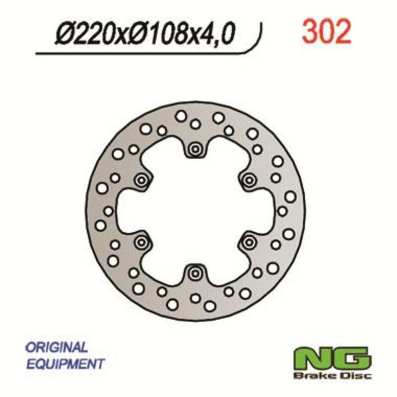 NG BRAKE DISC 302