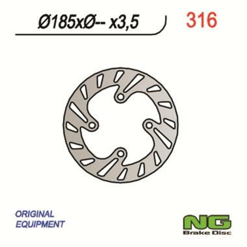 NG BRAKE DISC 316