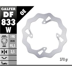 Disco freno Galfer DF833W