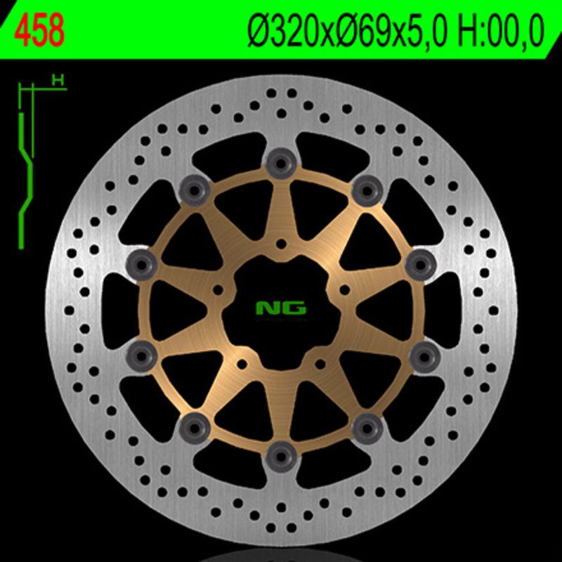 NG BRAKE DISC 458