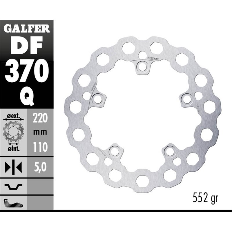 Disco freno Galfer DF370Q