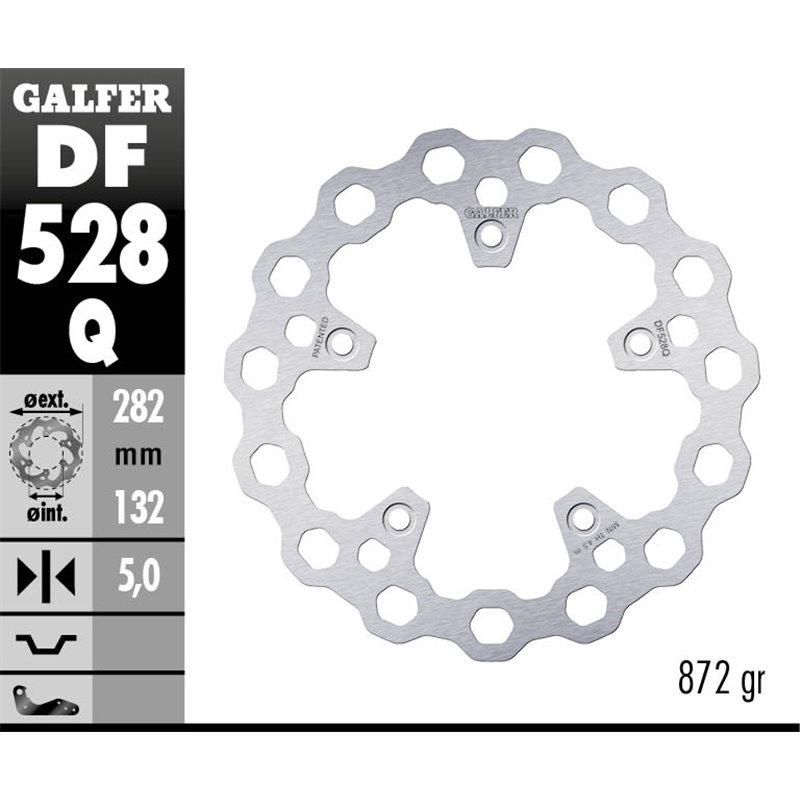 Disco freno Galfer DF528Q