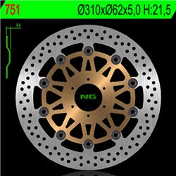 NG BRAKE DISC 751