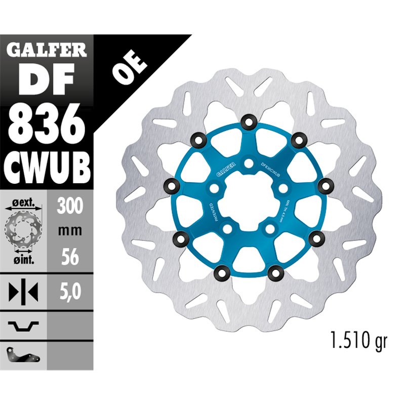 Disco freno Galfer DF836CWUB