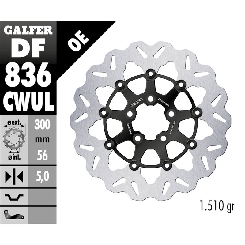 Disco freno Galfer DF836CWUL