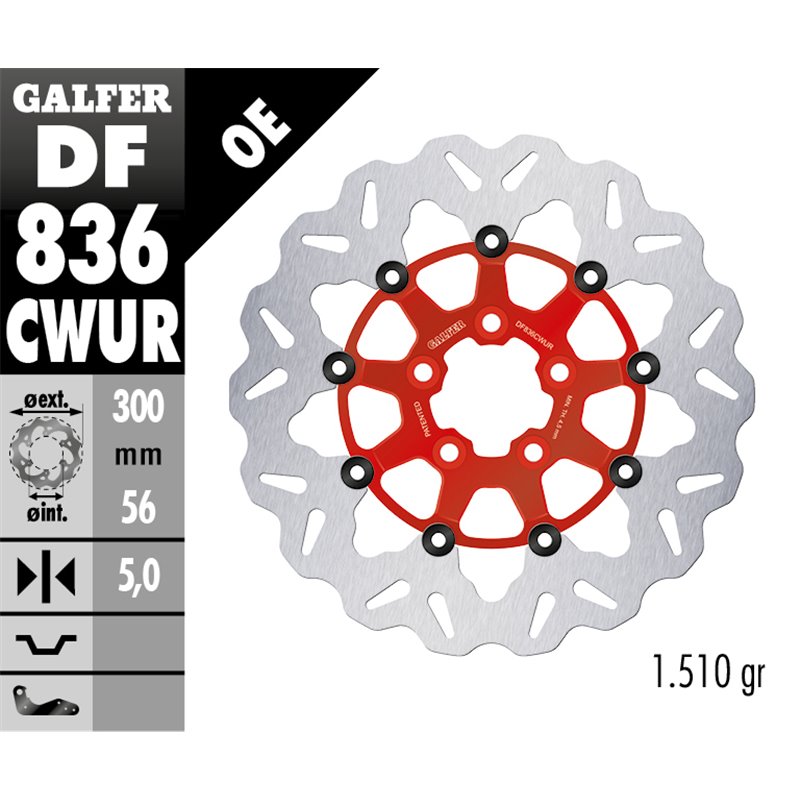 Disco freno Galfer DF836CWUR