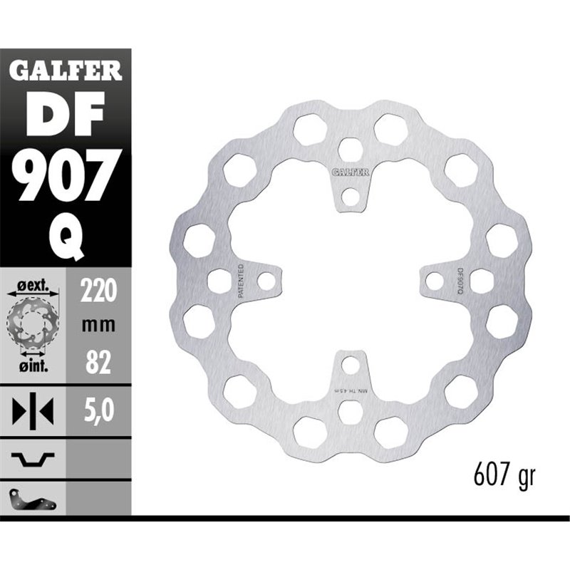 Disco freno Galfer DF907Q