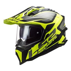 Casco LS2 MX701 EXPLORER HPFC Alter Matt Black HV Yellow