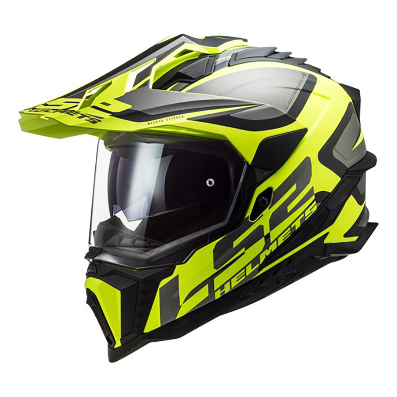 Casco LS2 MX701 EXPLORER HPFC Alter Matt Black HV Yellow