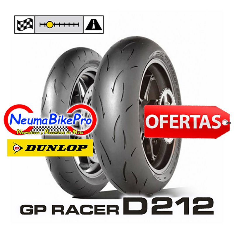 D212 GP RACER 120/70ZR17 M + 180/55ZR17 E