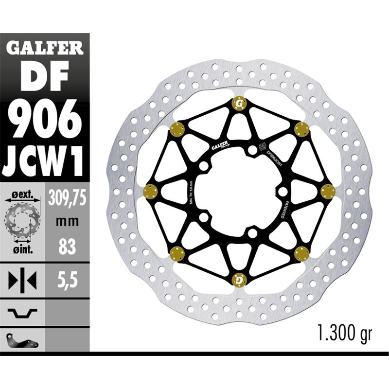 Disco freno Galfer DF906JCW1G03