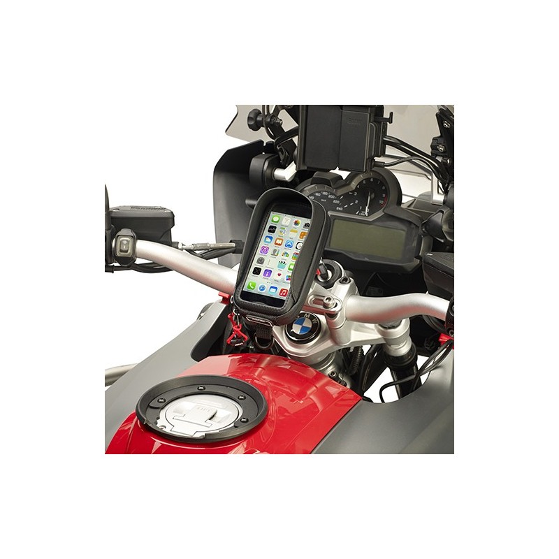 Porta Smartphone universal con kit de fijación. Compatible con moto, scooter o bicicleta.