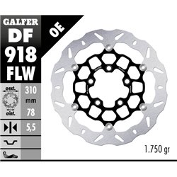 Disco freno Galfer DF918FLW