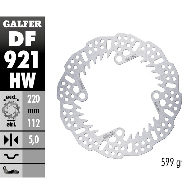 Disco freno Galfer DF921HW