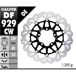 Disco freno Galfer DF929CW