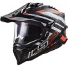 LS2 MX701 C EXPLORER EDGE BLACK FLUO ORANGE