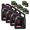4X Motul 7100 10W40 4L + 4X Hiflofiltr HF204