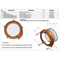 Tapa de embrague y Plato de embrague KTM