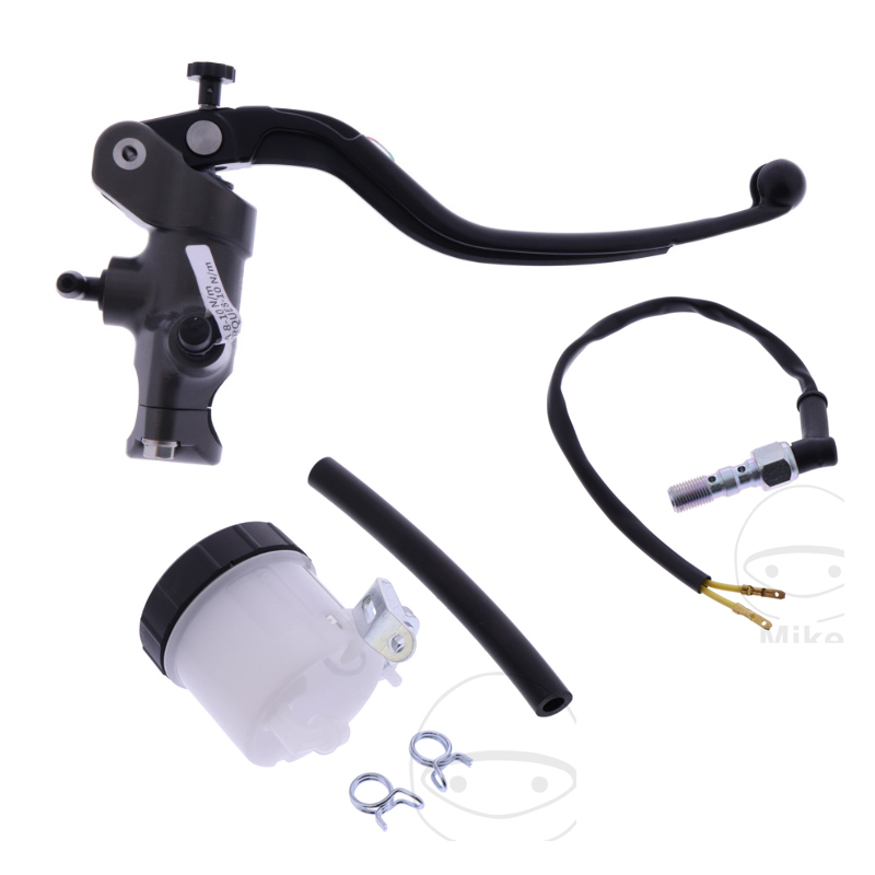 Bomba freno radial Accossato negro 19mm pistón X20mm