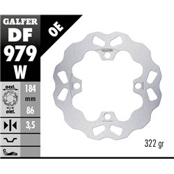 Disco freno Galfer DF979W