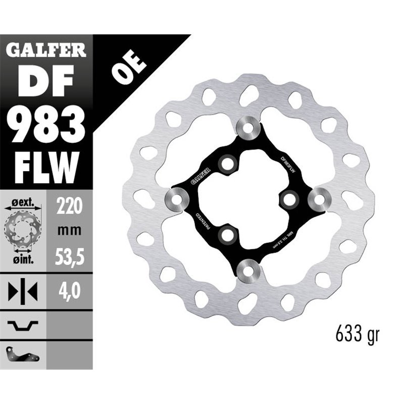 Disco freno Galfer DF983FLW