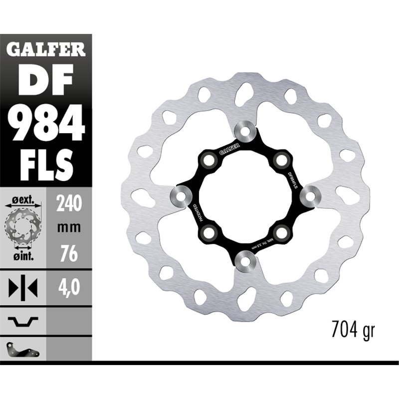 Disco freno Galfer DF984FLS