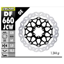 Disco freno Galfer DF660JCW