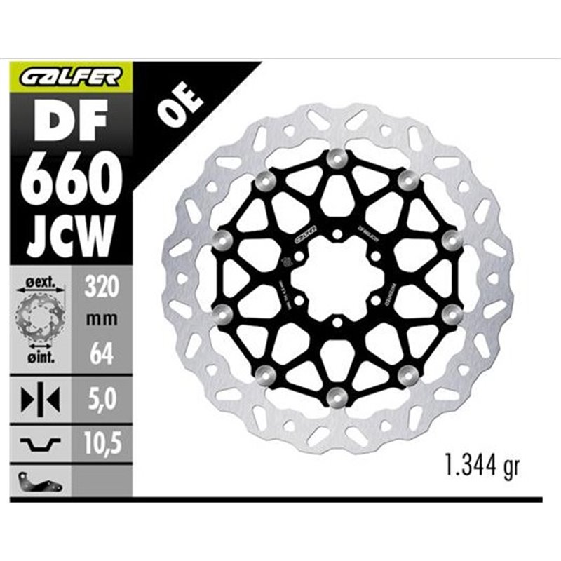 Disco freno Galfer DF660JCW