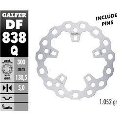 Disco freno Galfer DF838Q