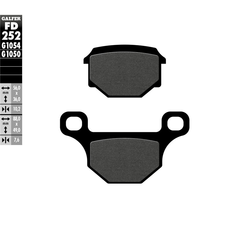 Pastillas freno Galfer FD252G1050