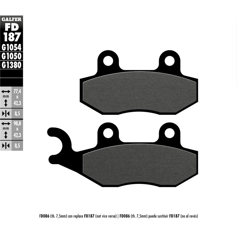 Pastillas freno Galfer FD187G1050