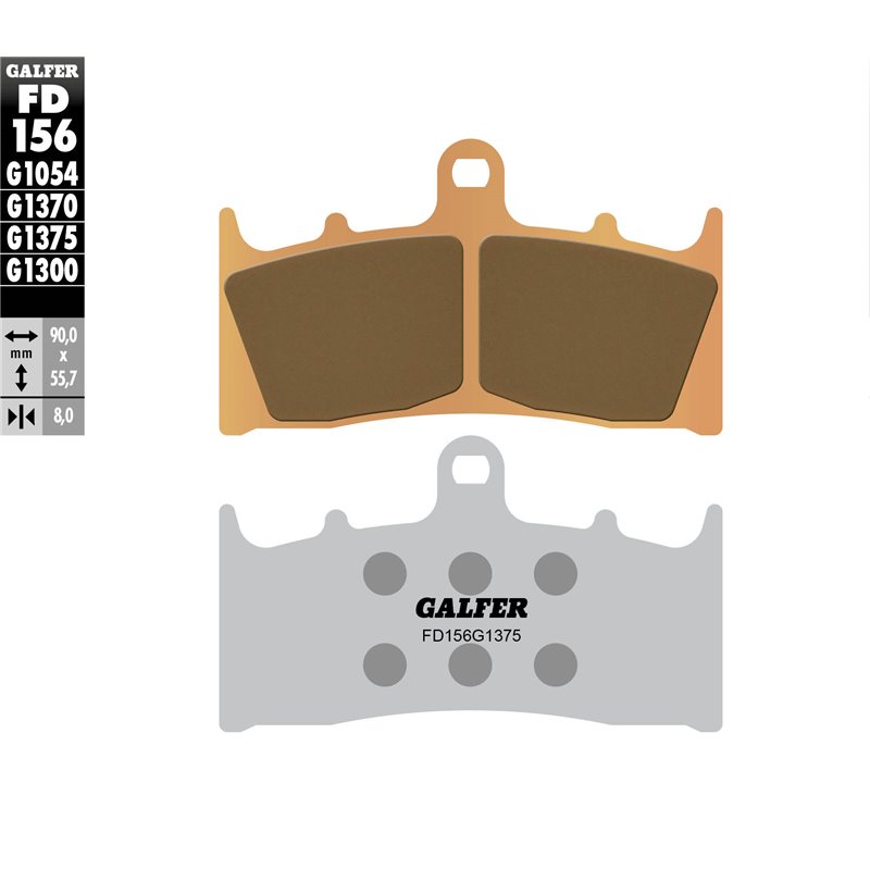 Pastillas freno Galfer FD156G1375