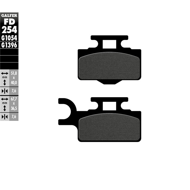 Pastillas freno Galfer FD254G1054