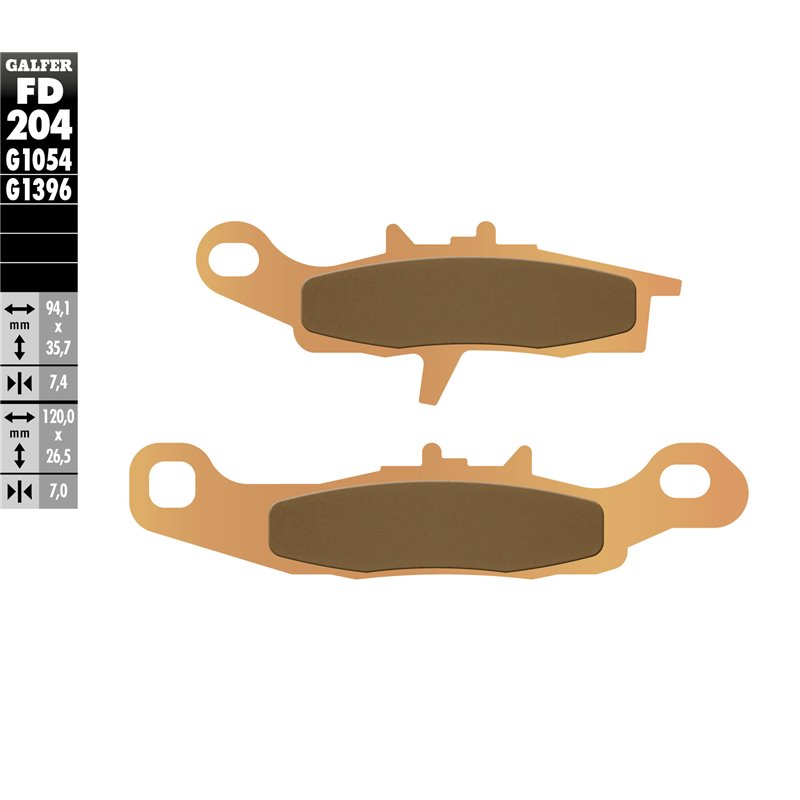 Pastillas freno Galfer FD204G1396