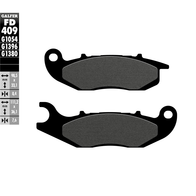 Pastillas freno Galfer FD409G1054